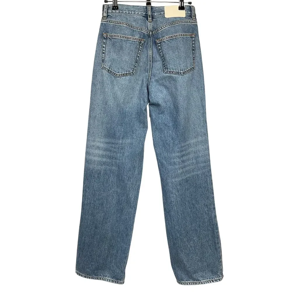 Grlfrnd Classic Blue Bella Low Rise Boyfriend Denim Jeans Size 23 - Picture 3 of 5